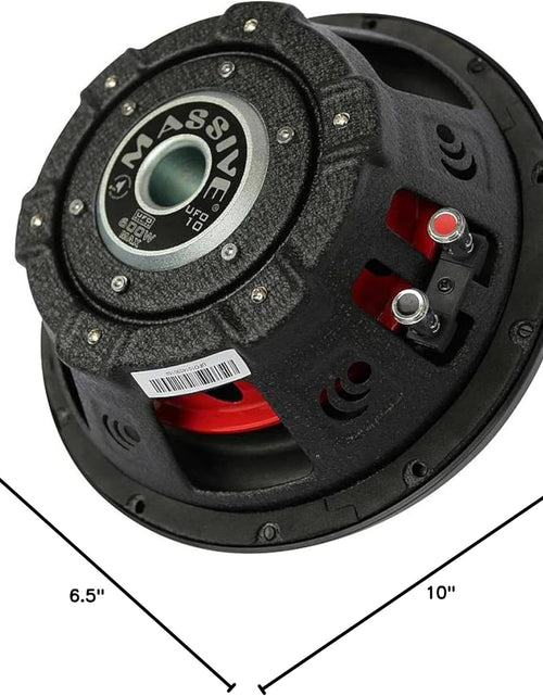 Load image into Gallery viewer, UFO10, 10 Inch Shallow Subwoofer - High Powered 600 Watt Shallow Mount Subwoofer, (3 Inch Voice Coil Dual 4 Ohm) Low Profile Car Subwoofer with Deep Bass. Sold Individually
