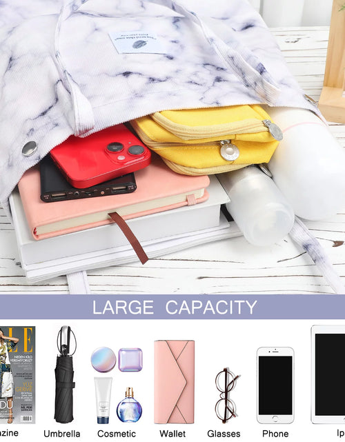 Load image into Gallery viewer, Corduroy Tote Bag Large for Women Girl Lady Canvas Shoulder Cord Purse and Handbags with Inner Pocket

