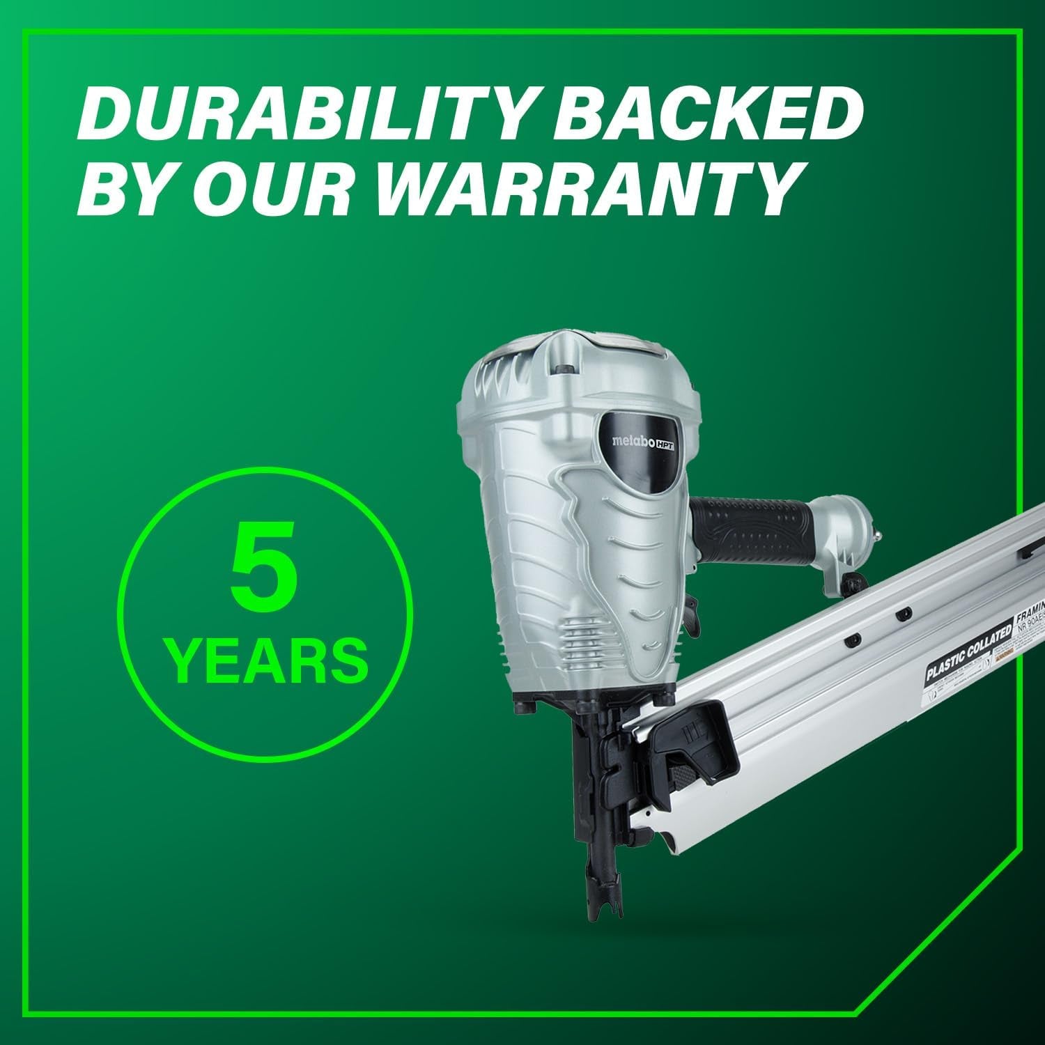 Framing Nailer, the Pro Preferred Brand of Pneumatic Nailers*, 21° Magazine, Accepts 2" to 3-1/2" Framing Nails, (NR90AES1)