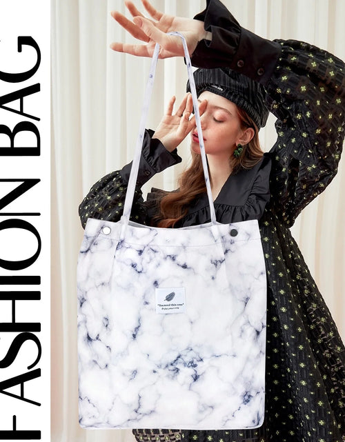 Load image into Gallery viewer, Corduroy Tote Bag Large for Women Girl Lady Canvas Shoulder Cord Purse and Handbags with Inner Pocket
