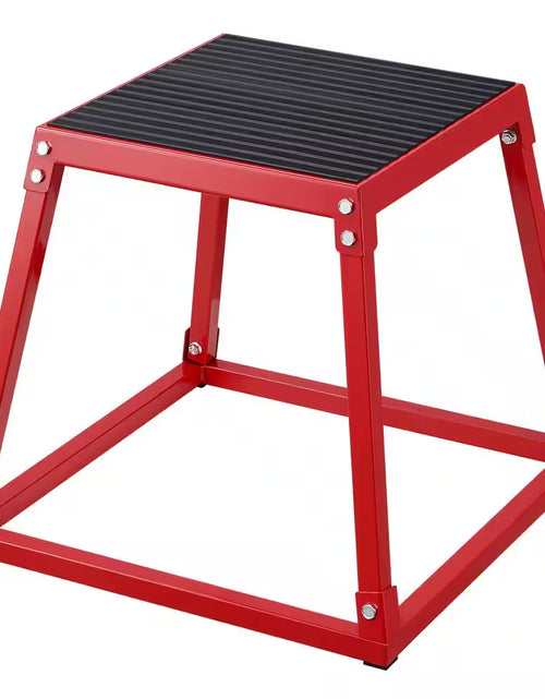 Load image into Gallery viewer, Plyometric Jump Box, 18 In. Plyo Box, Steel Plyometric Platform and Jumping Agility Box, Anti-Slip Fitness Exercise Box
