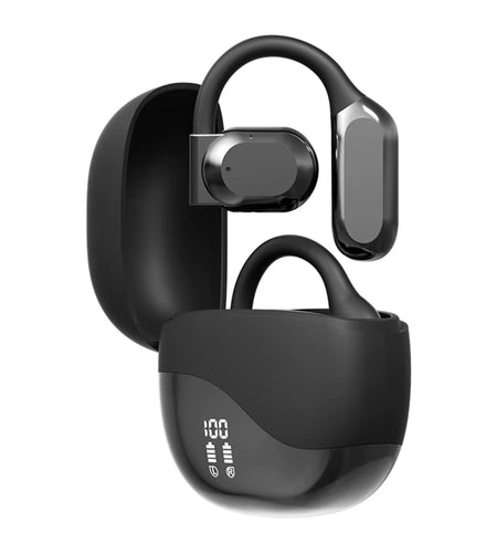 Real Time AI Translator Earbuds Bluetooth-Compatible 5.4 Noise Cancelling Smart Voice Translator Ear Hook Translation Earphones